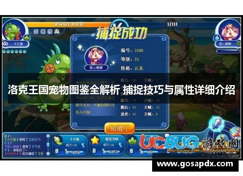 洛克王国宠物图鉴全解析 捕捉技巧与属性详细介绍