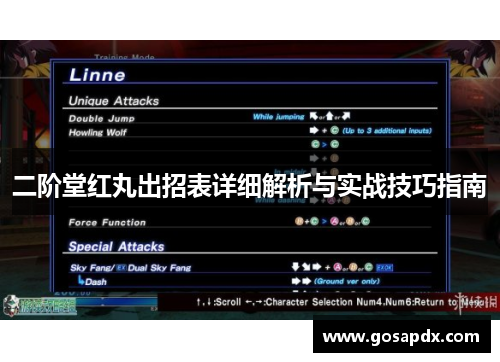 二阶堂红丸出招表详细解析与实战技巧指南